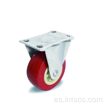 Caster de PVC rojo de servicio ligero de 2 pulgadas